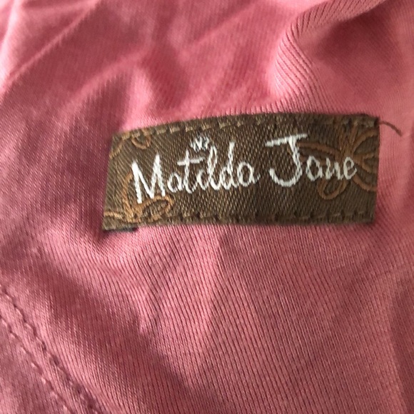 Matilda Jane Rose Pink Sharkbite Dolman Sleeves Tunic size Medium Pink Power BC - Picture 4 of 10